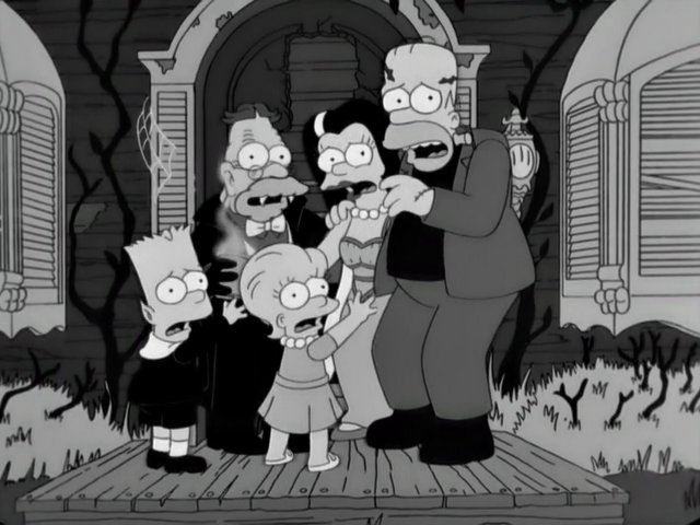 Homer Addams Family