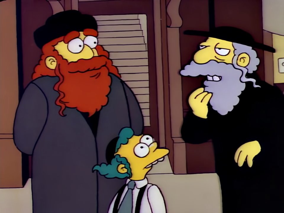 Simpsons Rappin Rabbis Frinkiac - S03E06 - Yes. Another child would be a blessing on your ...