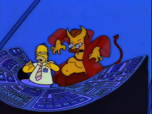 When you think you're smarter than the devil : r/SimpsonsFaces