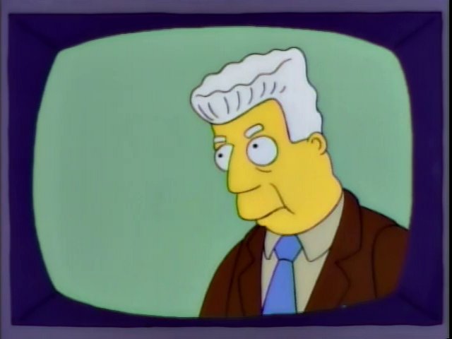 Homer Simpson in the space shuttle, realizing he's made a grave mistake