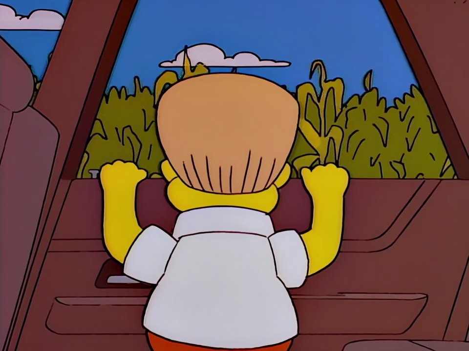 Frinkiac - S07E20 - We've arrived in the vast cornfields of Canada. How ...