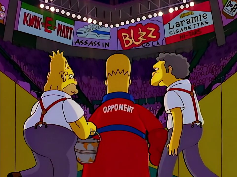 Homer Simpson! ♪ Why can't we be friends? ♪ ♪ Why can't we be friends? ♪ ♪ Why can't we be friends? ♪