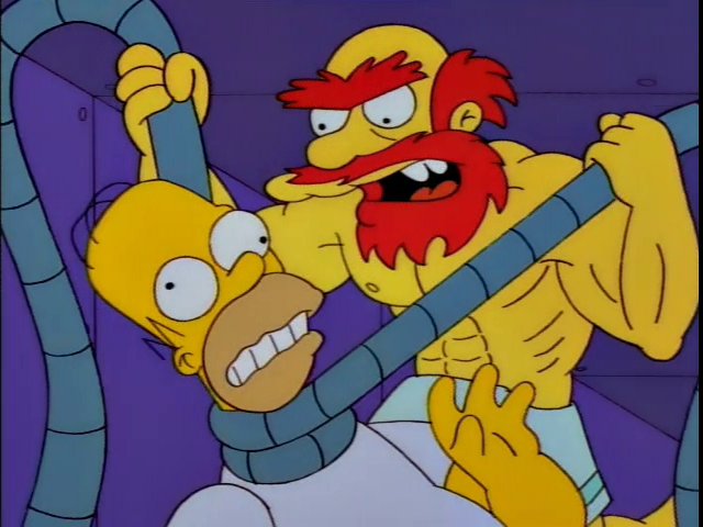 Groundskeeper Willie's Lip and Other Bearded Characters.