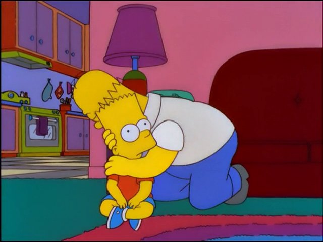 Episodes Where Homer Hugs Bart Rthesimpsons 