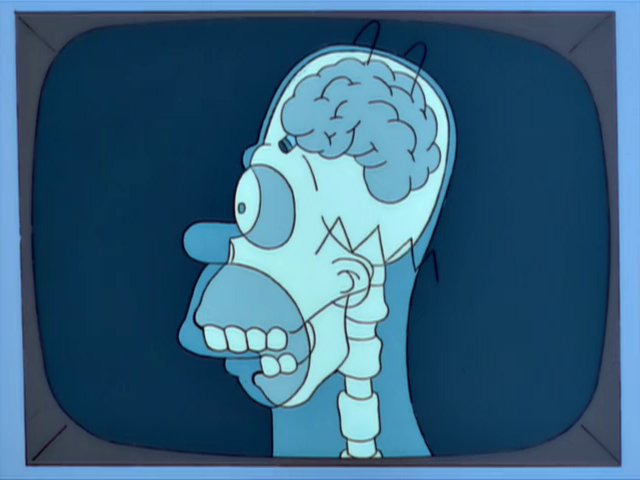 Cute Little Homers Crayon in the Brain.