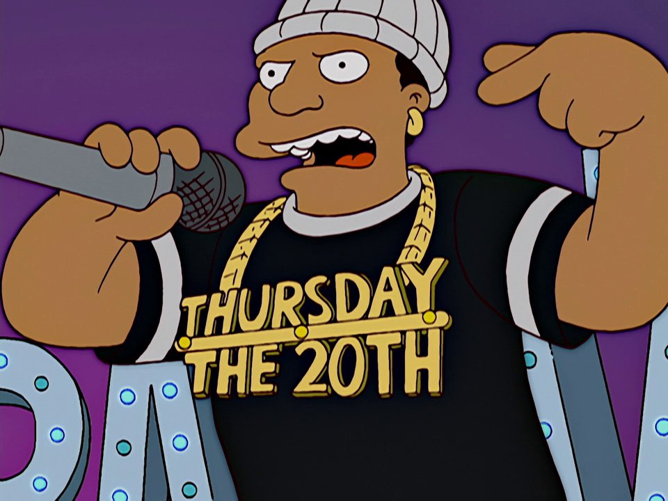 Ymmv The Simpsons S 16 E 9 Pranksta Rap Tv Tropes 