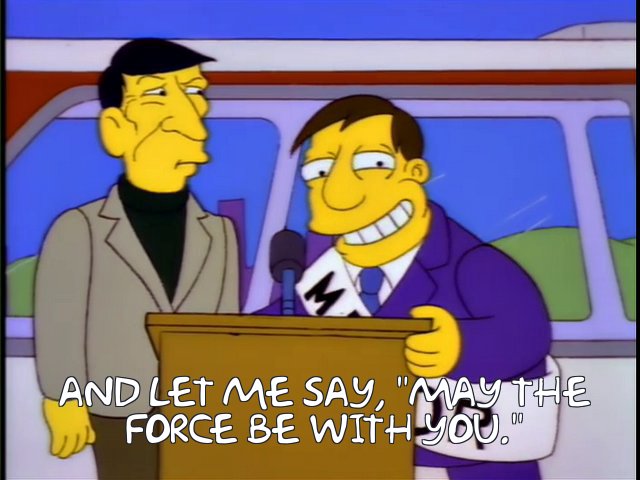 Frinkiac S04e12 And Let Me Say May The Force Be With You