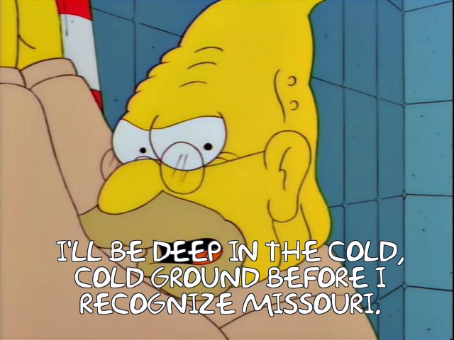 Frinkiac - S06E09 - I'll be deep in the cold, cold ground before I ...