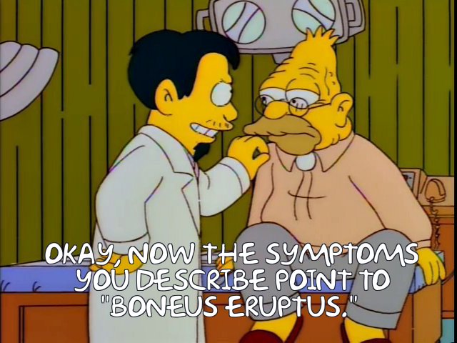 372087.jpg?b64lines=IE9rYXksIG5vdyB0aGUgc3ltcHRvbXMKIHlvdSBkZXNjcmliZSBwb2ludCB0bwogImJvbmV1cyBlcnVwdHVzLiIg