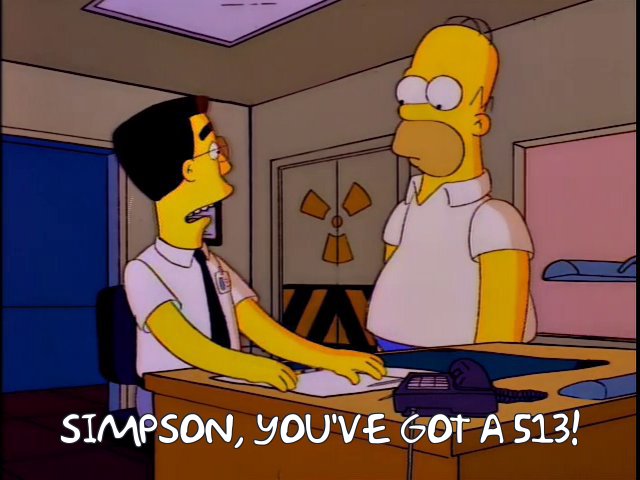 Simpson, you've got a 513