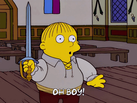 Now Hamlet, you know the rules: Laetres here gets one practice stab. : r/TheSimpsons